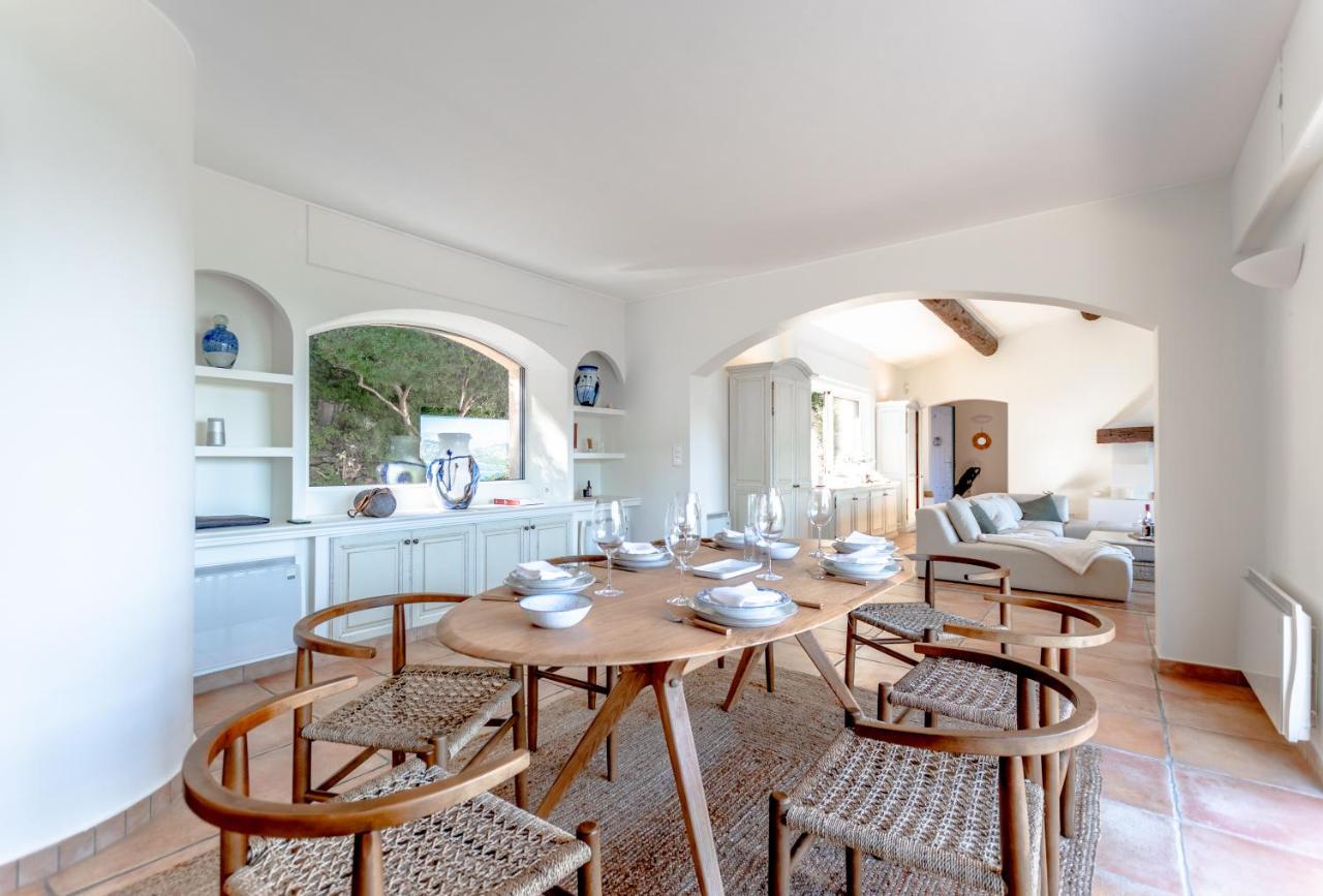 סן-מקסים Superbe Villa, Incroyable Vue Mer, Piscine Chauffee, Climatisee מראה חיצוני תמונה