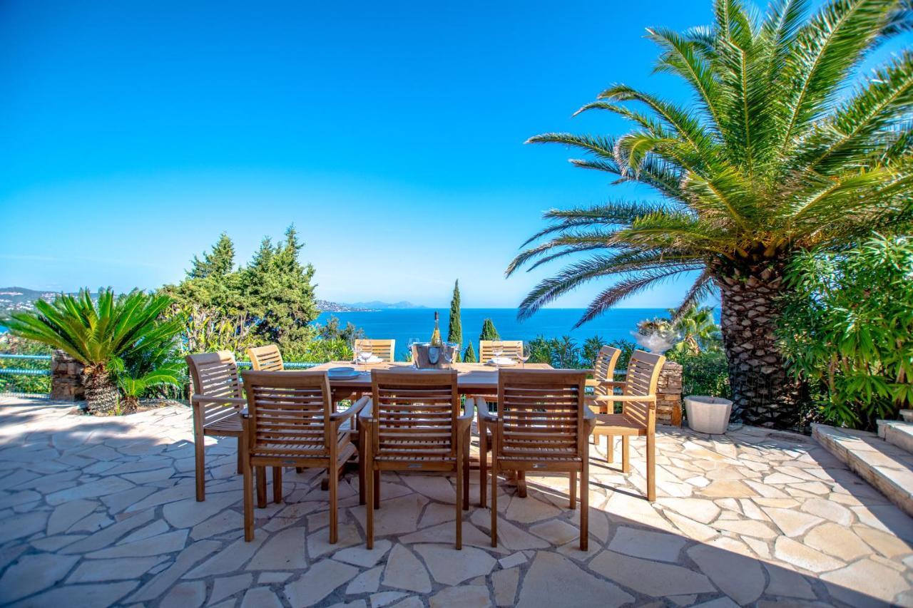 סן-מקסים Superbe Villa, Incroyable Vue Mer, Piscine Chauffee, Climatisee מראה חיצוני תמונה